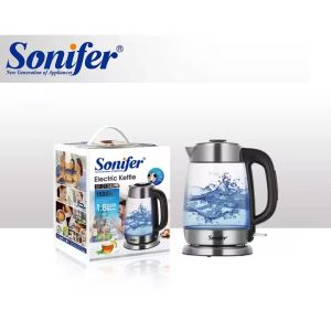 کتری برقی شیشه ای در جدا شونده 1.8 lit سونیفر sf-2134