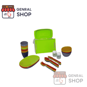 سبد پیکنیک ۶ نفره (۴۲ پارچه ) تک پلاستیک