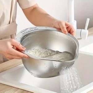 آبکش برنج شور تمام استیل یونیک